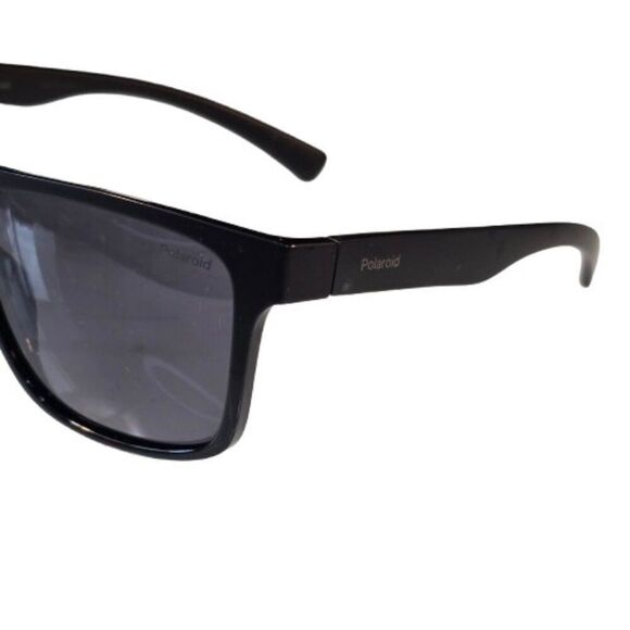 Polaroid Mens 57 -18 Black Full Rim Square Branded Sunglasses POL 22 0152482211 - Picture 8 of 9